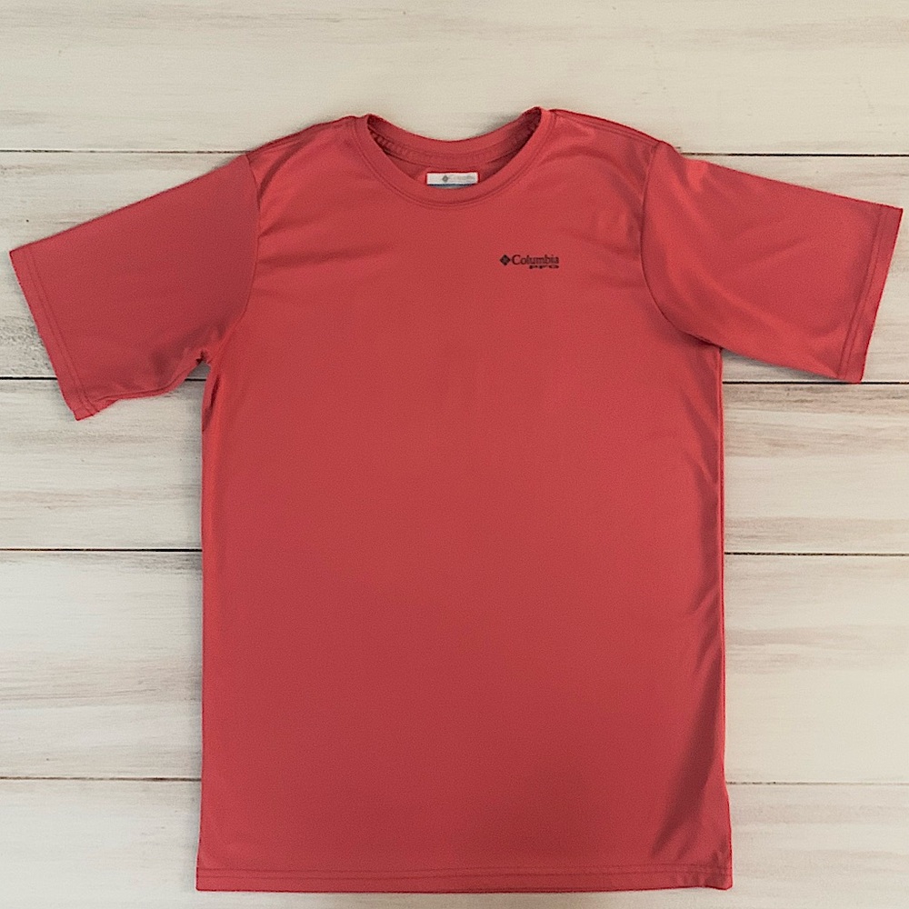Columbia performance Fishing Gear Relentless Pursuit Swordfish Coral T-shirt XL